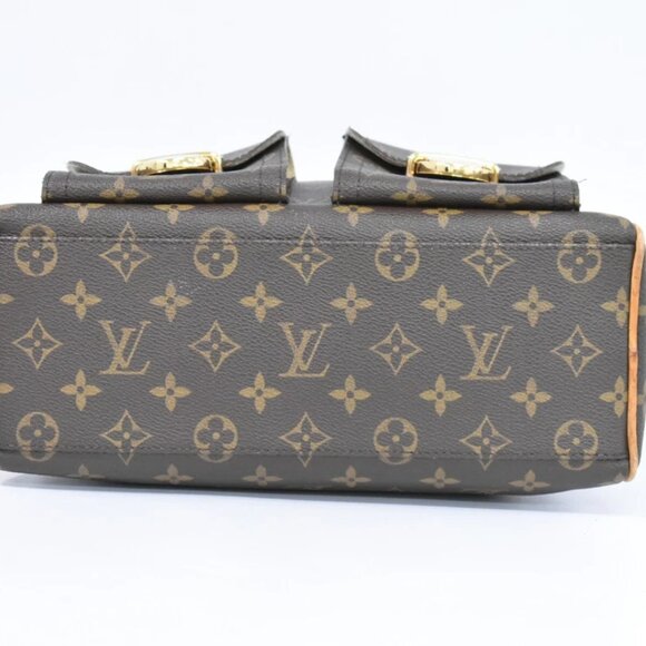 Louis Vuitton Manhattan PM Monogram Canvas Handbag Brown - Picture 3 of 10